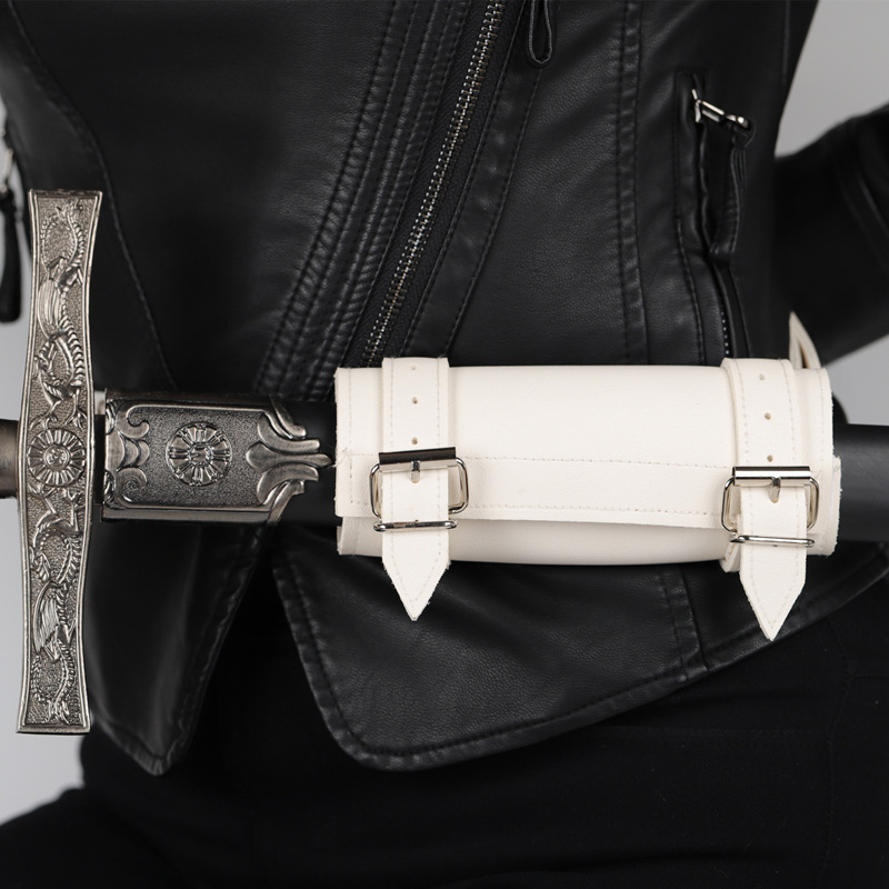 中世纪刀剑挂带挂刀鞘剑鞘白色pu皮腰带皮带固定装置外贸爆款