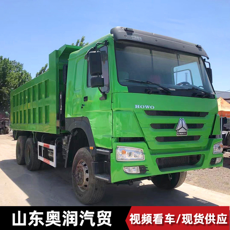 出口二手后八轮翻斗车 右驾驶舱渣土自卸车 371马力货物运输车