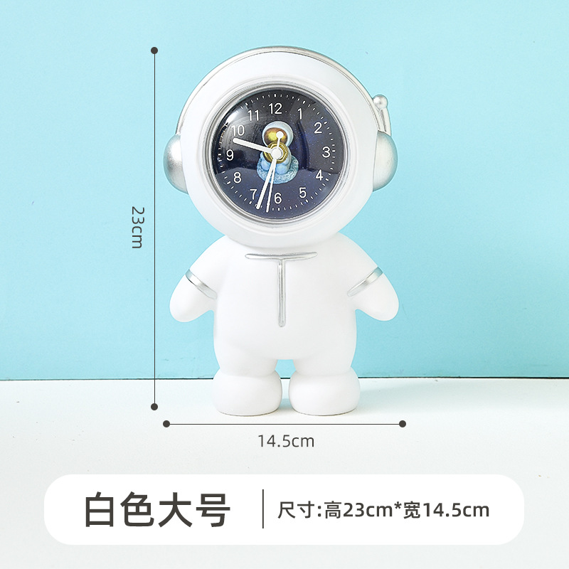 Creative Cartoon Saving Box Astronaut Student Only Wake up Artifact Children Boys and Girls Multifunctional Clock Decoration