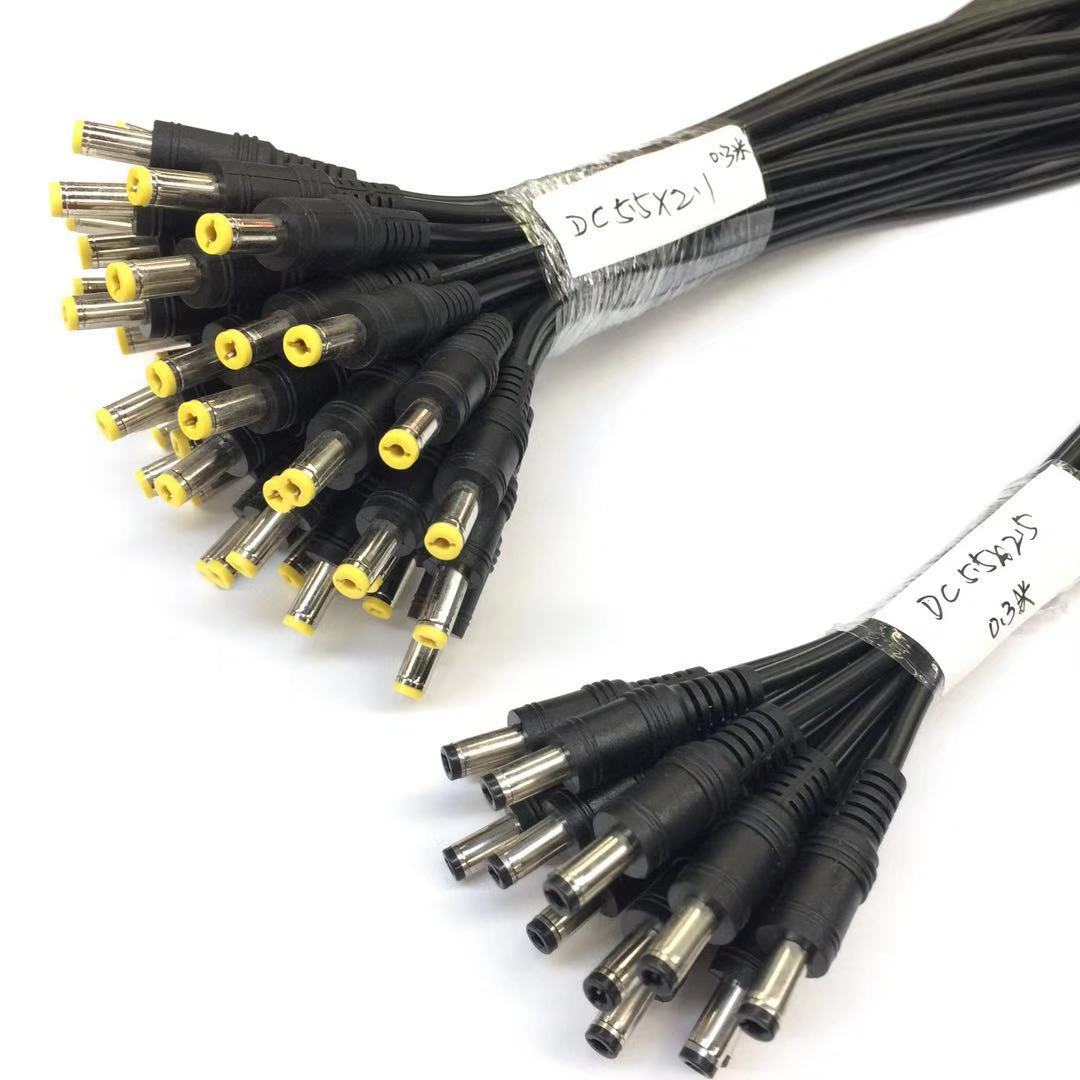 5*2.1电源线dc5525插口公母单头线30cm安防监控led灯3a连接线