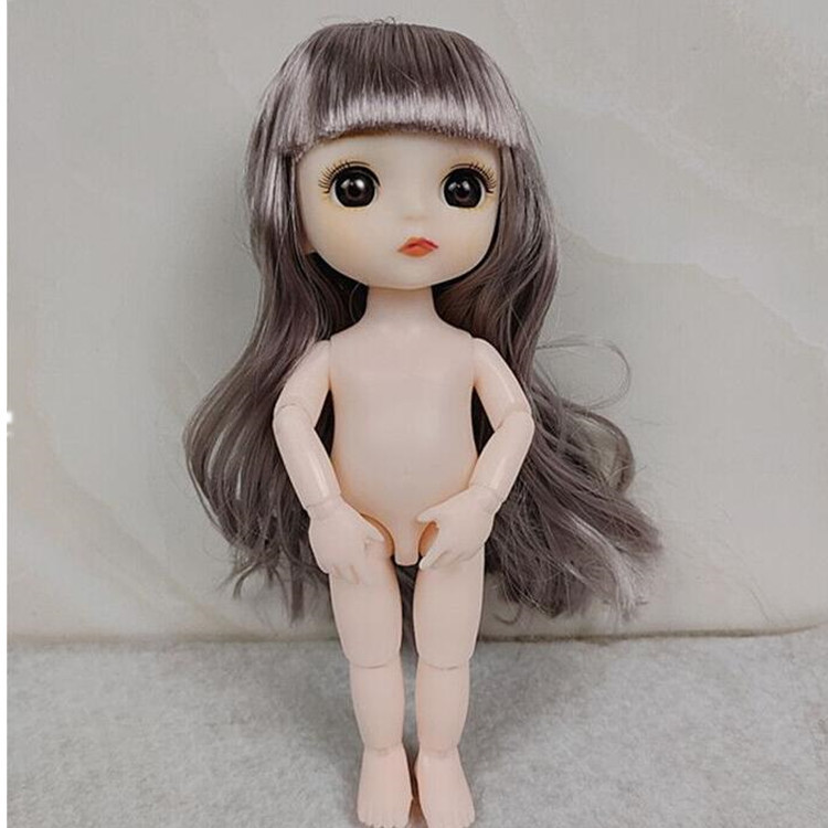 17厘米换装娃娃8分6寸裸娃身体素体bjd娃娃13关节女孩玩具过家家