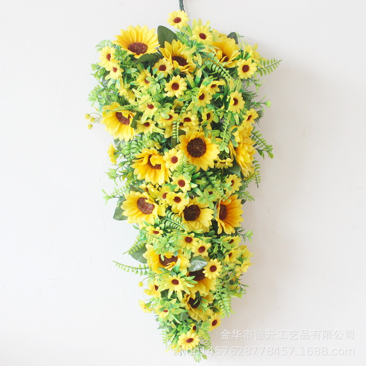 DSEN Cross-Border E-Commerce Amazon Spring Bee Festival SUNFLOWER Wall Hanging Half Tree Home Decoration Manufacturer