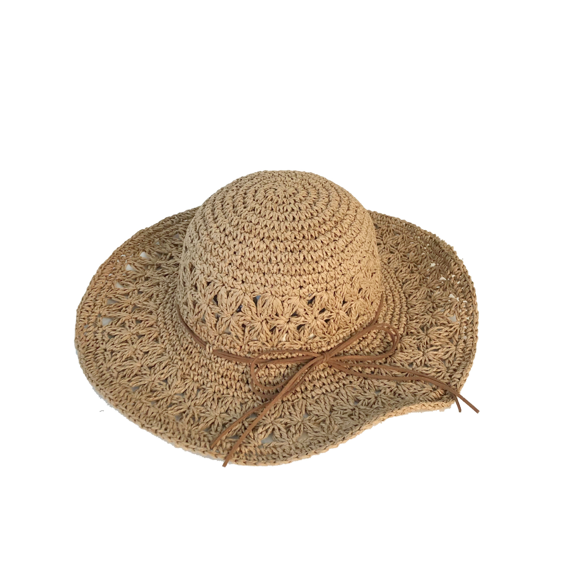 Foldable Straw Hat Women's Summer Beach Hat New Sun Hat French Face Cover Sun Hat Sun Hat Seaside Travel