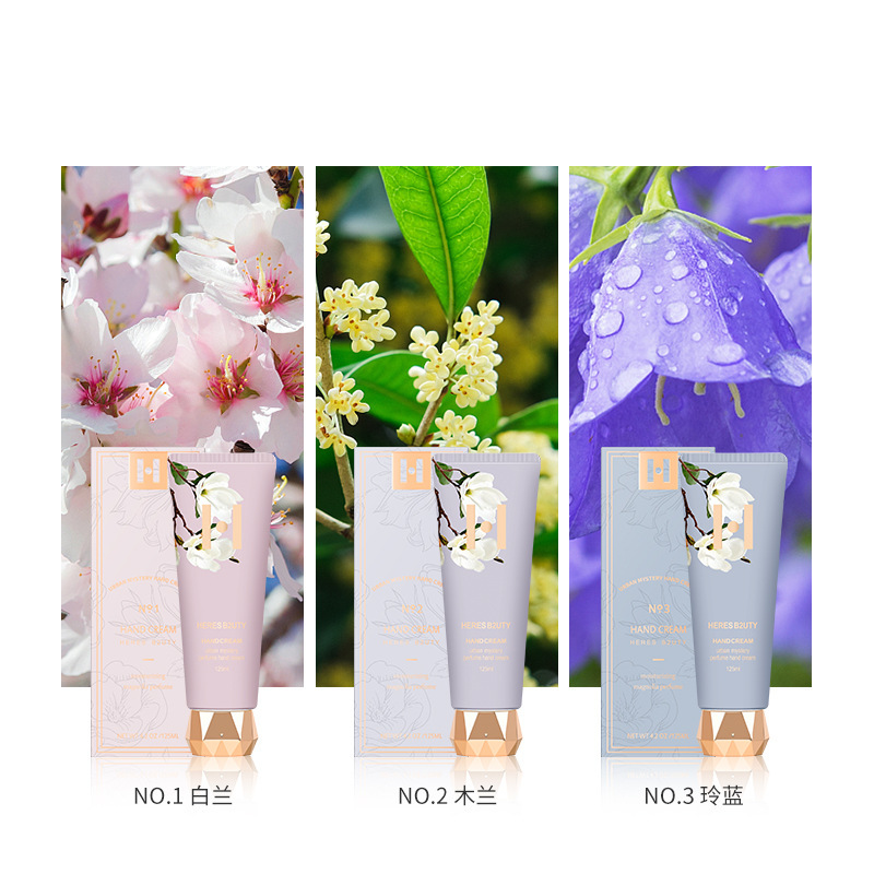 HERES B2UTY Light Luxury Orchid Nourishing Hand Cream Autumn and Winter Nourishing Moisturizing Hydrating and Skin Rejuvenating Anti-Chapping Floral Fragrance Hand Cream