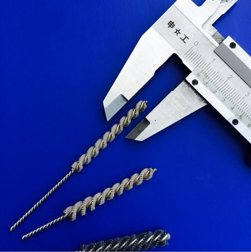 磨料丝清孔刷 抛光去毛刺不锈钢丝管道刷 圆孔清理内孔刷