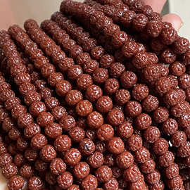 蛤蟆背小金刚菩提子108颗金蟾子爆肉金刚菩提手串 机刷金刚菩提