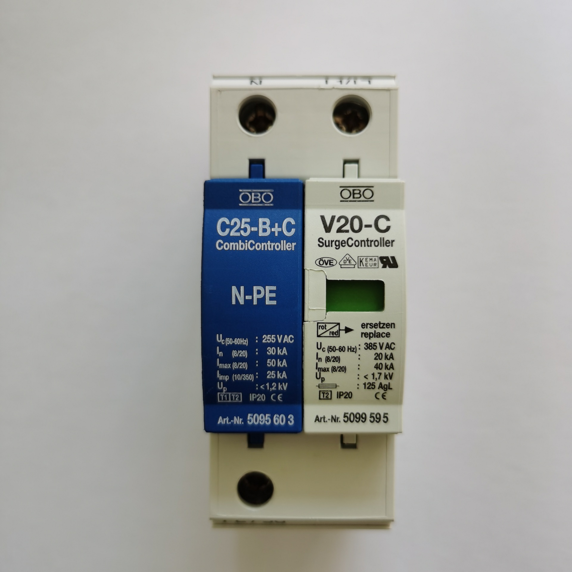 德国obo防雷器5094727浪涌保护器v20