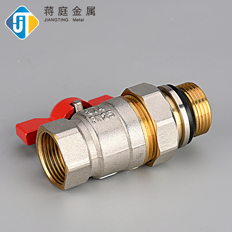 Factory Direct Sales Brass Ball Valve Internal and External Thread Movable Disc Handle Ball Valve Electroplating Manual Ball Valve 4 Points 6 Points -- 1 Inch 2