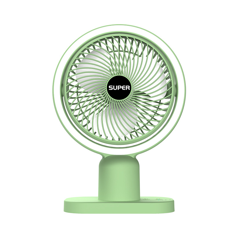 Portable Fan Desktop Fill Light Household Dormitory Rechargeable Usb Office Car Low Noise Gift Generation