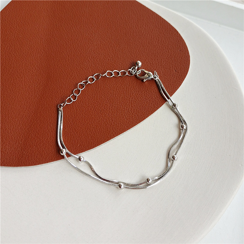 0万条日韩国ins风简约手链一字可调节手链学生冷淡风闺蜜手串手饰品