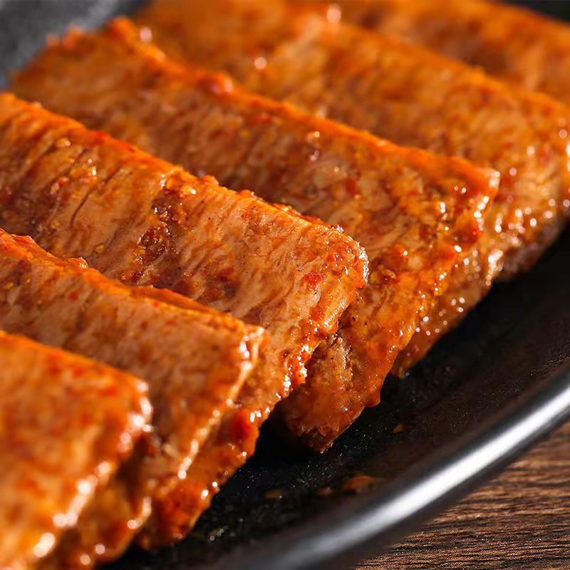 张奇龙独门拉丝爽手撕素肉克低脂大豆蛋白追剧小零食辣条批发价