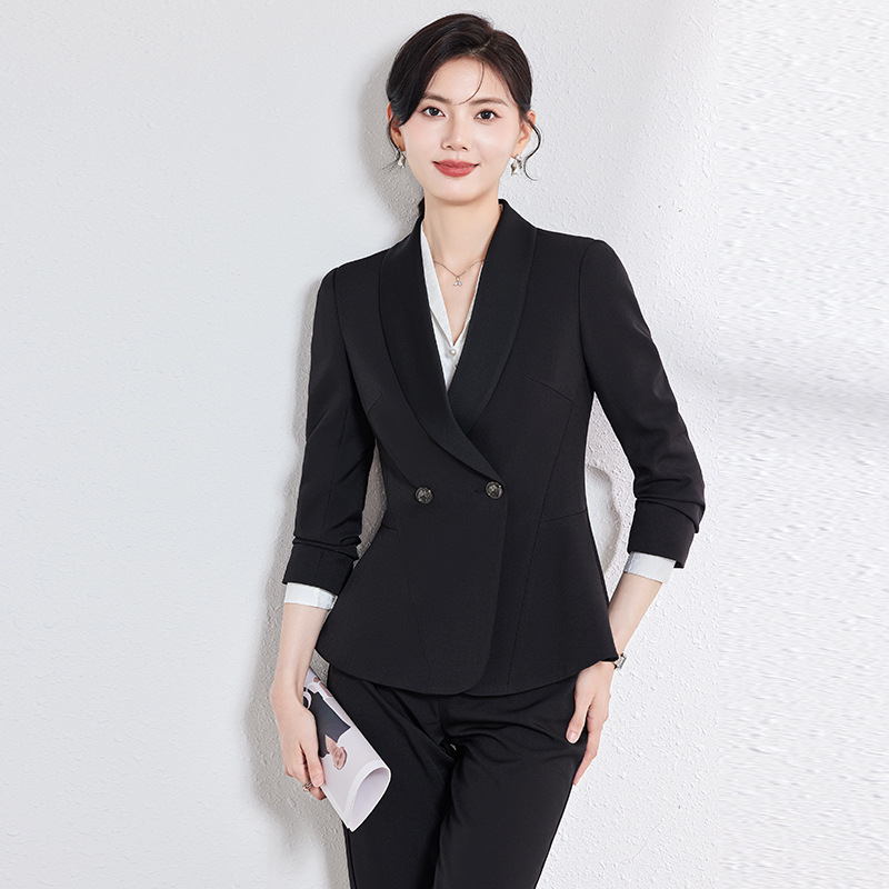 2024西装正装女职业套装套裤气质时尚炸街小个子西服两件套女装