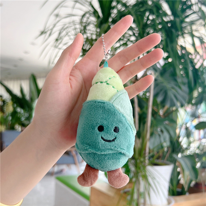 Creative Shape Cute Vegetable Doll Small Pendant Broccoli Cabbage Corn Bamboo Shoots Green Chinese Onion Plush Toys Wholesale