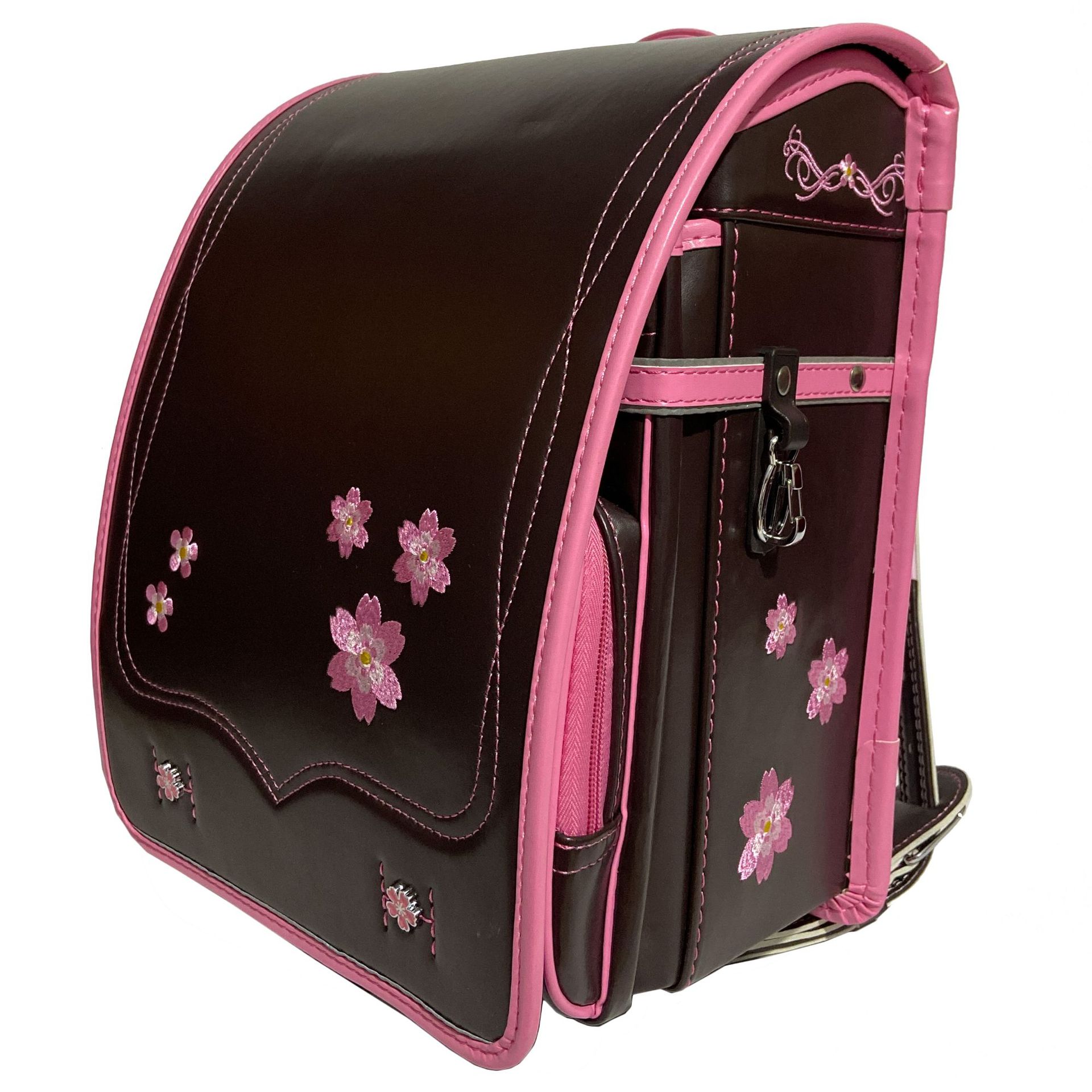 日式书包适用学龄在小学1年级-6年级的书包小学生双肩刺绣拼色包