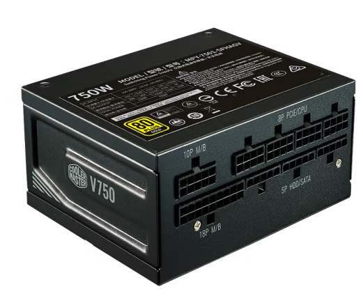酷冷至尊(coolermaster)额定750w v750gold sfx电源金牌全模组