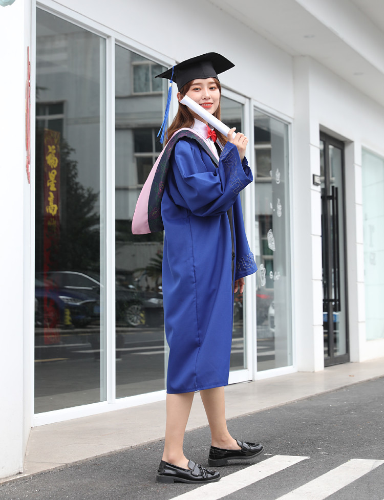 硕士服硕士学位校徽毕业礼服学院风男女文科理科工科大学生厂家