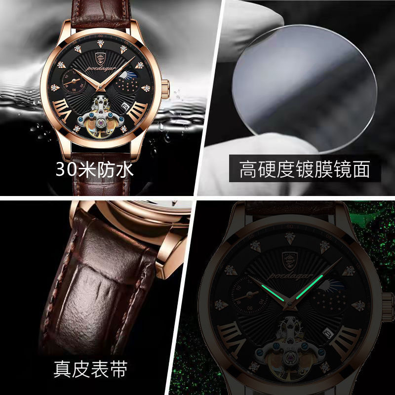 Swiss Brand Waterproof Luminous Men's Watch Calendar Quartz Watch TikTok Hot Sale at AliExpress One Piece Dropshipping