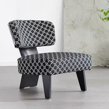 意式极简真皮单人沙发椅设计师现代客厅简约艺术风阳台舒适休闲椅