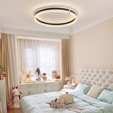 简约led卧室灯北欧现代创意极简薄吸顶灯轻奢风护眼房间次卧灯