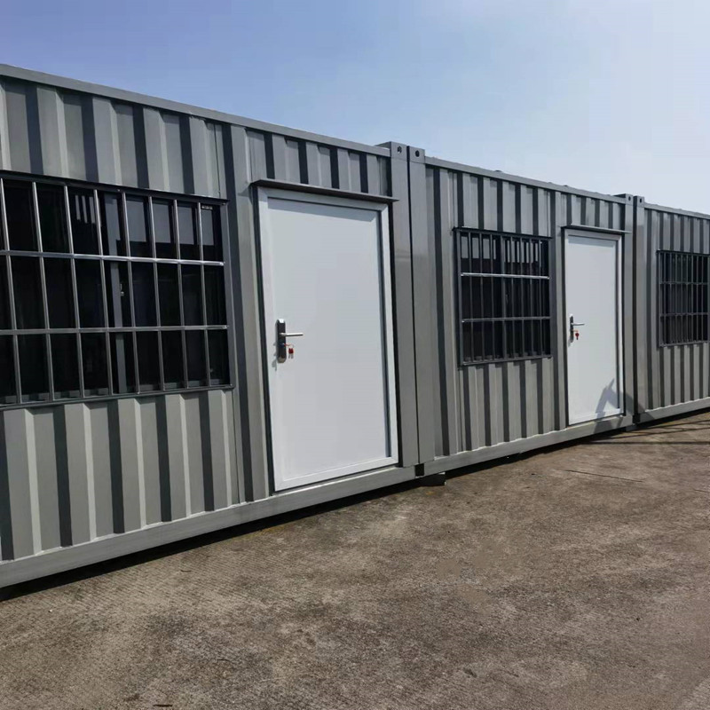 大波纹集装箱房a级防火彩钢岩棉板集装箱房工地住人箱式活动房