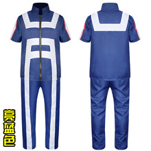 wish速卖通我的英雄学院渡我被身子cos服短袖体恤校服cosplay服装