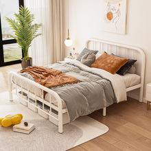 铁艺床家用现代简约双人床防异响儿童出租房不锈钢单人铁架床铁床