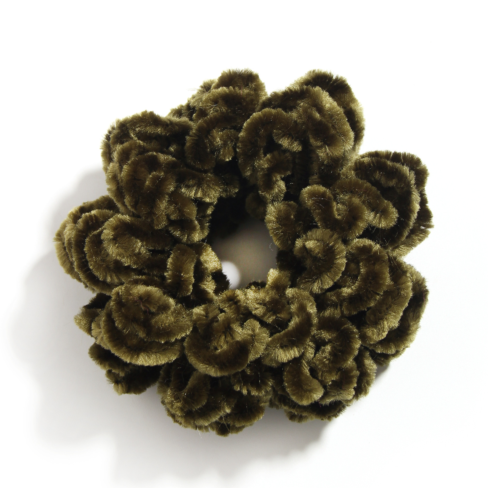 New Twist Muslim Large Hair Tie Spring and Autumn Online Hongneng Women's Ethnic Wool Knitted Hair Accessories Large Intestine Ring