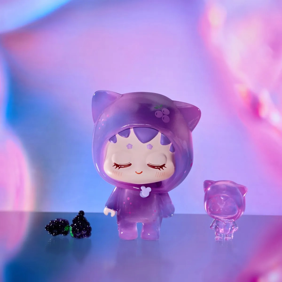 现货kibbi帽兜二代甜度彩透系列带编号盲盒摆件潮玩手办库存尾货