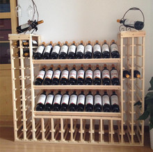 红酒实木架酒架展示架酒柜创意木质葡萄摆件大容量落地