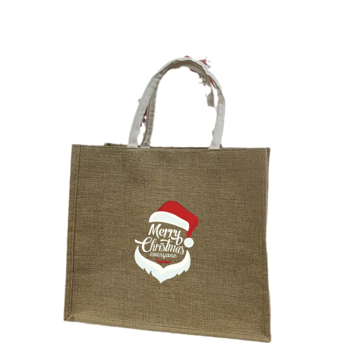 圣诞系类跨境爆款2024亚麻手提袋女时尚卡通可爱环保袋-阿里巴巴