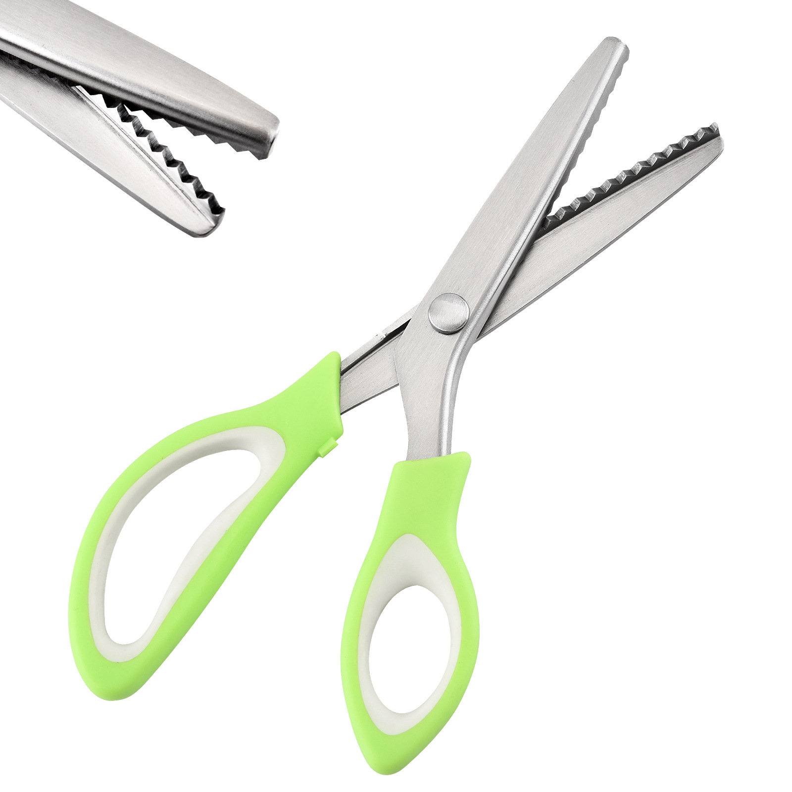 现货批发花边剪刀手工牙布剪三角牙布样剪狗牙剪布艺花纹锯齿剪刀