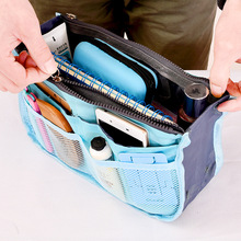 休闲实用便携包中包收纳化妆包耐用拉链收纳包 大容量可提帆布袋