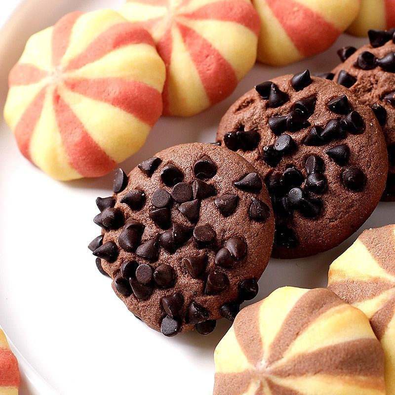 巧能豆逗多爆浆巧克力曲奇饼干200g蔓越莓曲奇逗趣多网红零食小吃