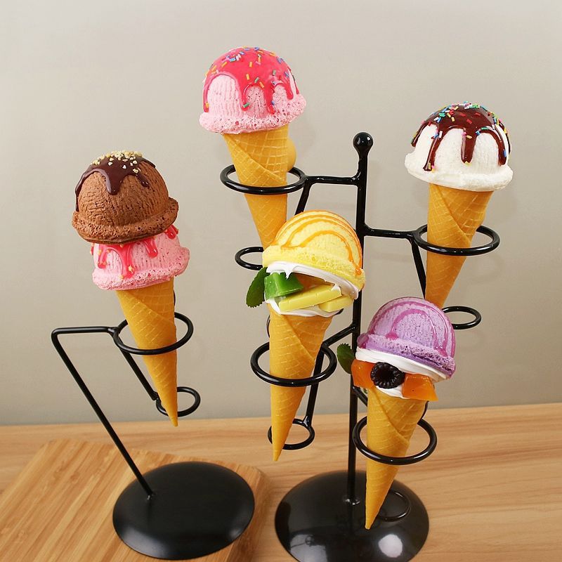 仿真冰淇淋模型假雪糕冰激凌蛋筒食物摆件拍摄道具店铺橱窗装饰