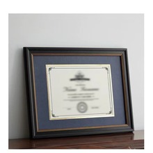 工厂直销毕业证书框A4复古相框双层卡纸荣誉证授权书框