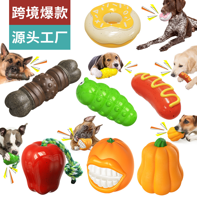 pet supplies factory wholesale company new hot amazon sound dog bite molar rod dog toothbrush dog toy