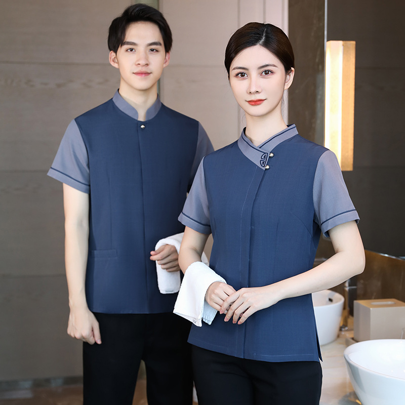 工作服保洁紫色