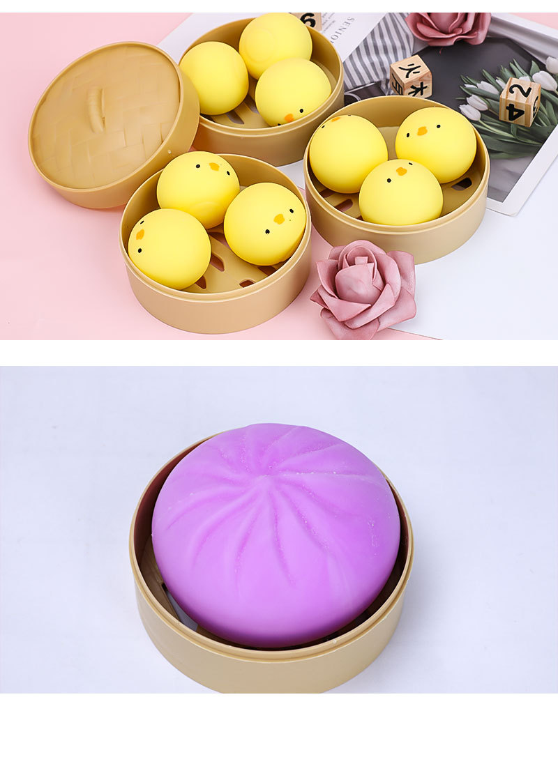 明德仿真蒸笼包子摆件 捏捏乐解压玩具解压抖音网红神器生日礼物