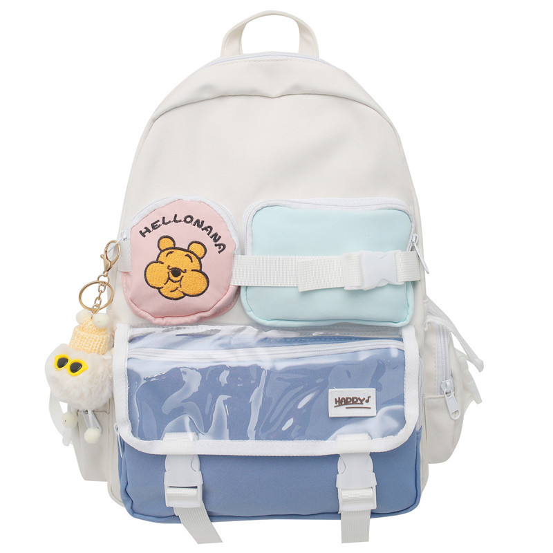 Backpack Women's Simple Travel Backpack Female Casual Junior High School Student High School and College Student Schoolbag