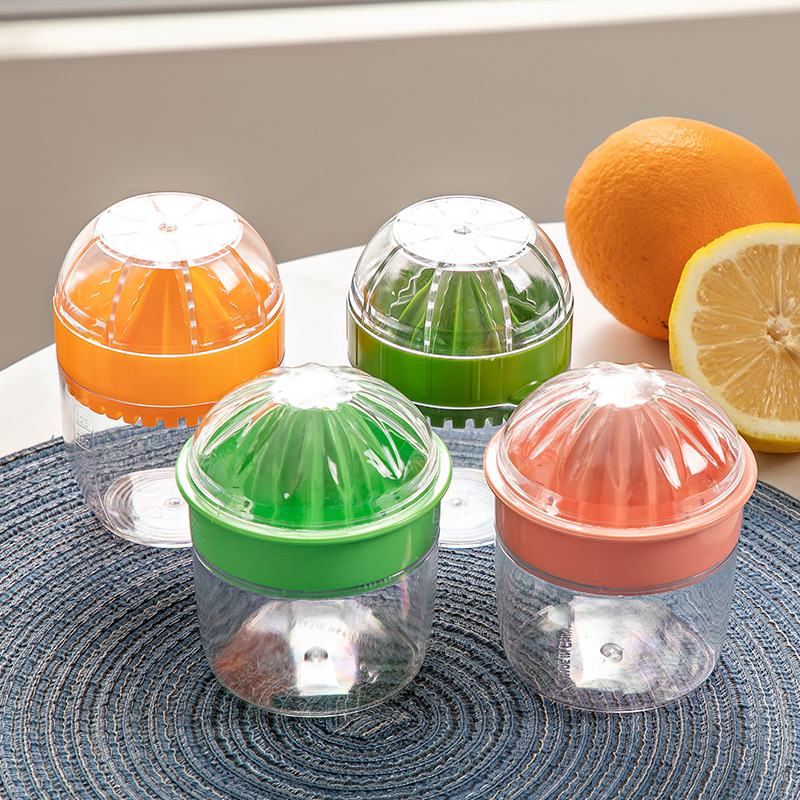 Household Daily Kitchen Supplies Portable Function Manual Plastic Lemon and Orange Fruit Juicer