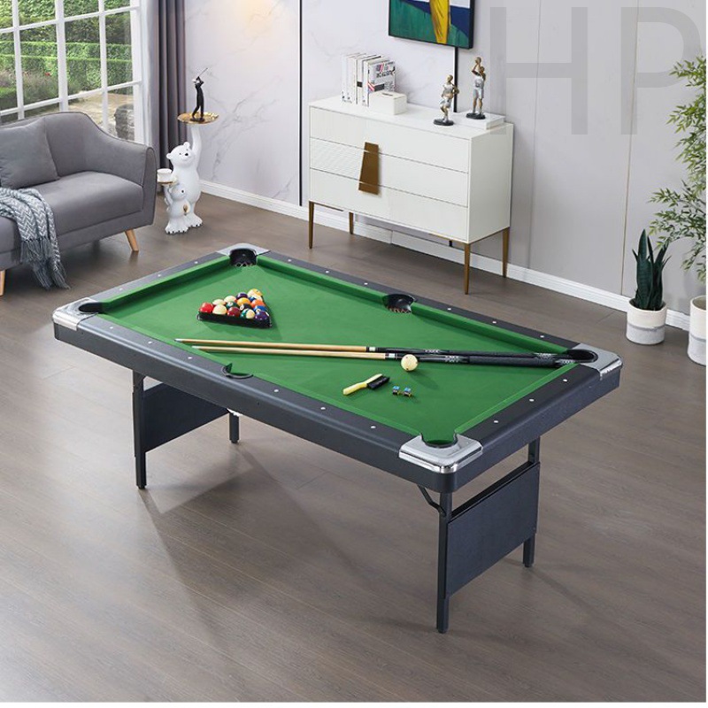 折叠式家用台球桌标准型桌球台儿童斯诺克案子小型美式黑八成人台