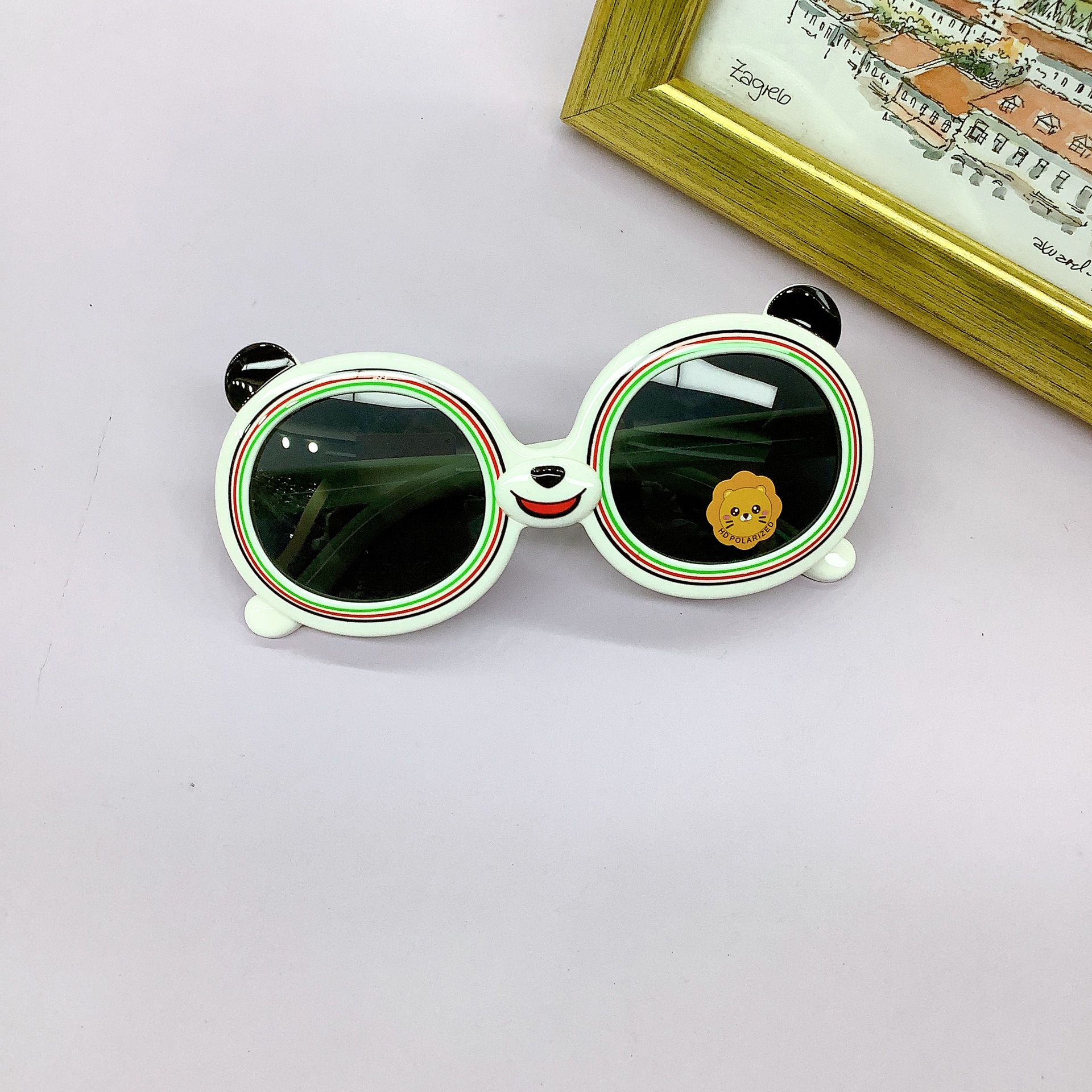 Kids Sunglasses Boys and Girls Travel Concave Shape UV-Proof Photography Sunglasses Fashionable Fashionable Fashionable Sunglasses