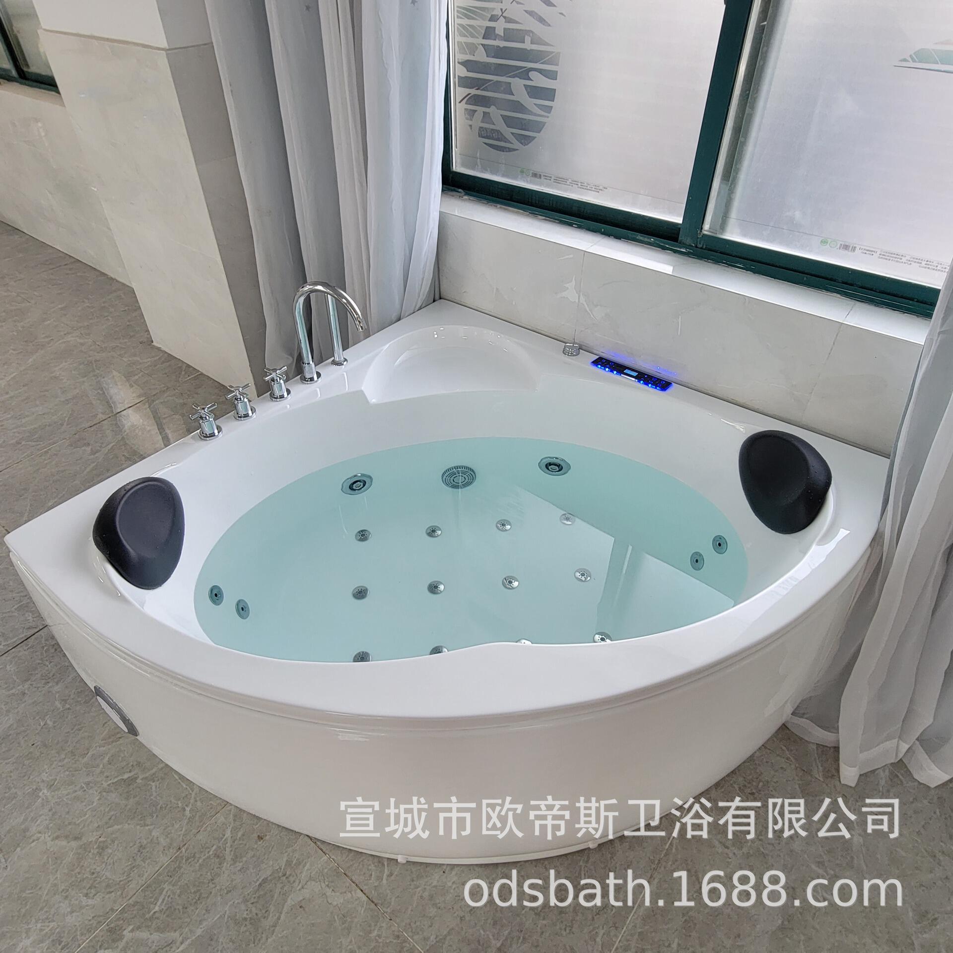 亚克力浴缸按摩浴缸双人彩灯泡泡浴缸亚克力家用透明浴缸 bathtub