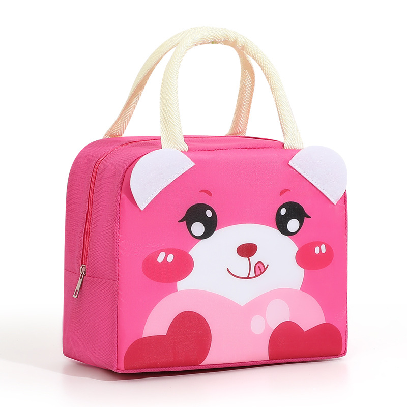 3d Cartoon Lunch Bag Student Portable Belt Lunch Ice Pack Children Cute Thickening Aluminum Foil Lunch Box Bag