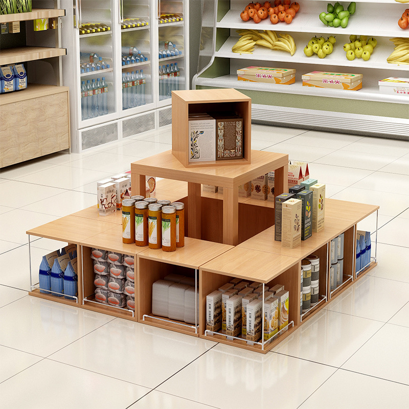 超市促销架展架超市堆头小方桌小桌子情景装饰陈列道具厂家批发