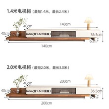 客厅电视柜茶几组合现代简约轻奢小户型地柜原木色可伸缩电视机柜