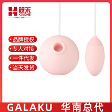 GALAKU新品希娜吮吸震动组合跳蛋女用防水亲肤双重刺激情趣性用品