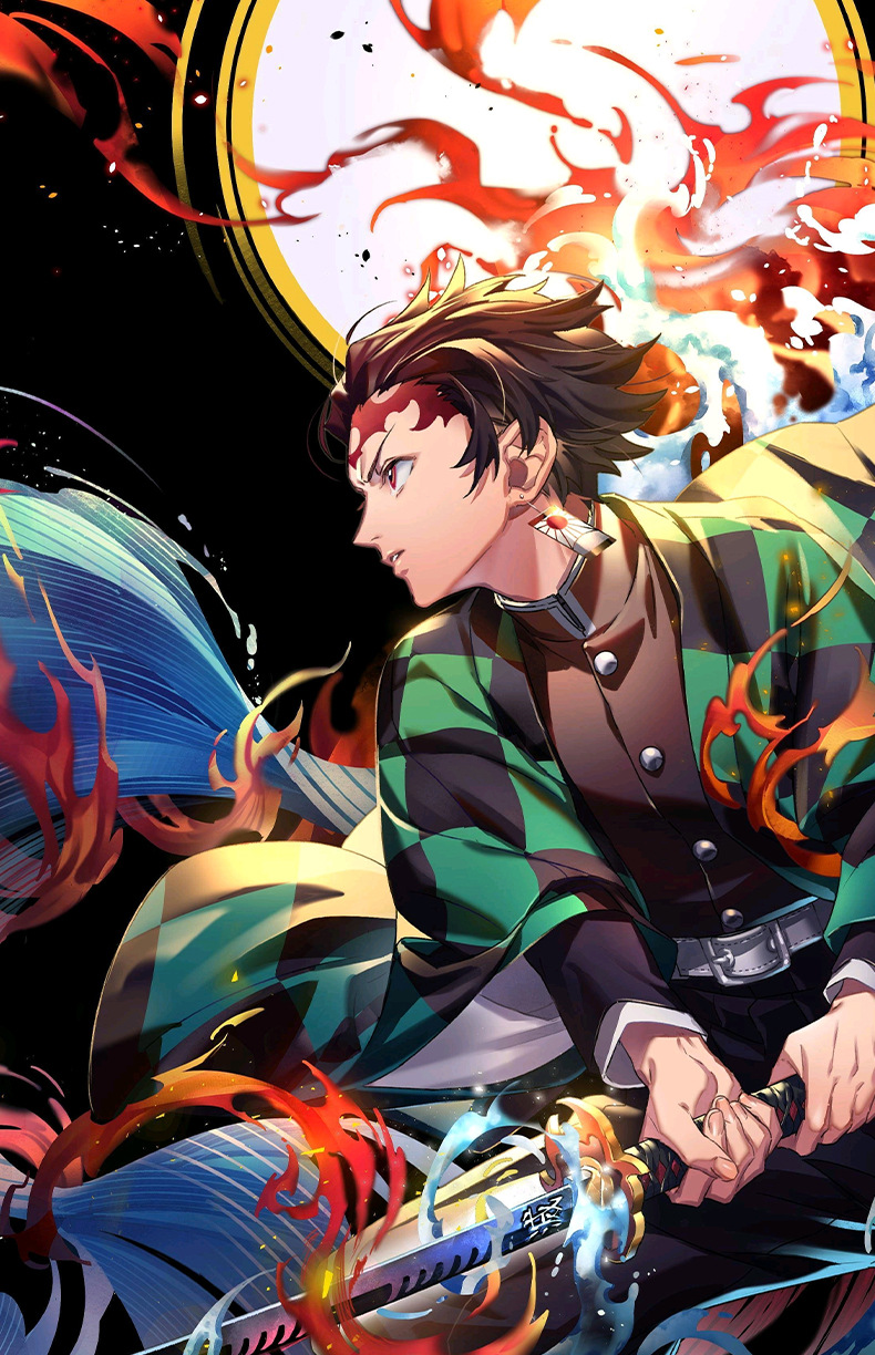 鬼灭之刃周边羽织和服外套灶门炭治郎cos服二次元披风现货