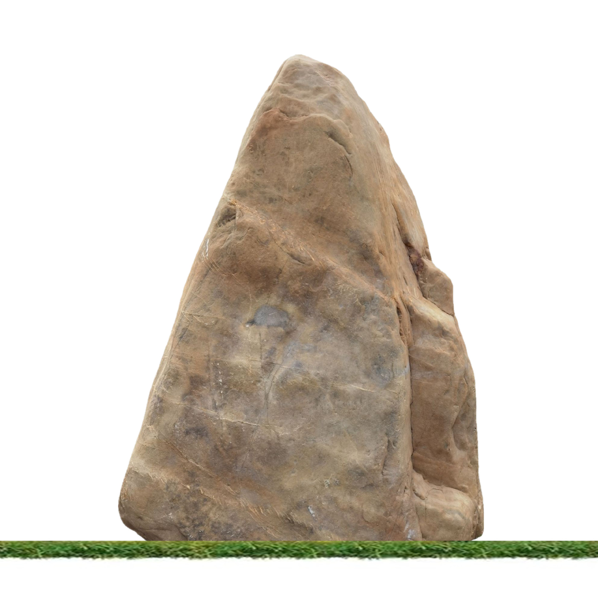 山峰型立式天然原石广东黄蜡石厂家批发刻字提名景观石