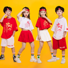 六一儿童啦啦队演出服小学生运动会服装中国风国潮啦啦操入场服饰